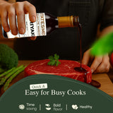 Statesmen Teriyaki 5oz - Gluten-Free, Vegan, Lactose-Free Japanese-Style Marinade for Chicken, Shrimp, Beef & Vegetables