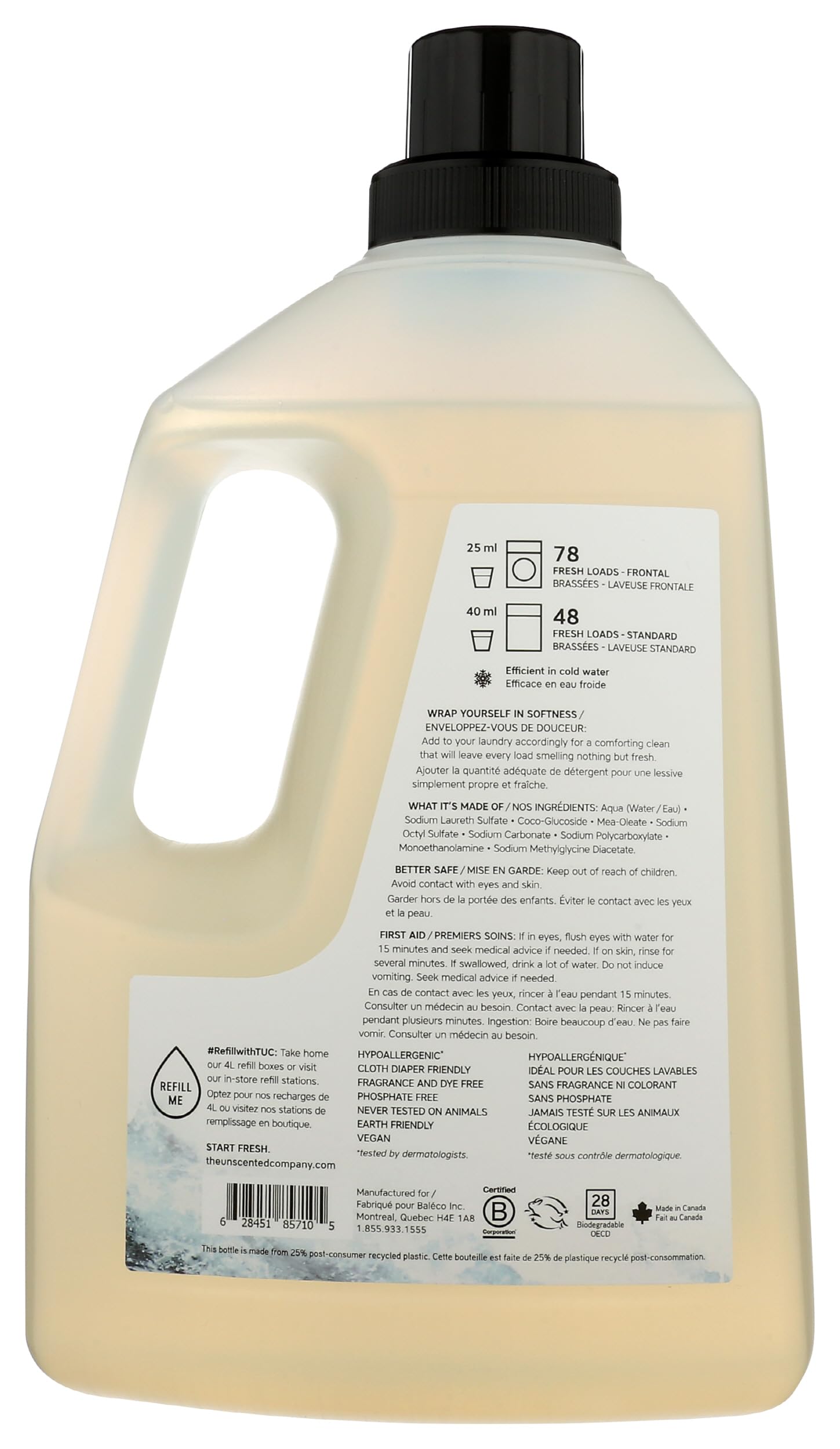 The Unscented Company Laundry Soap, 65.9 FZ
