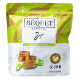 Béquet Green Apple Caramels - Soft Gourmet Candy - 24oz Resealable Pouch