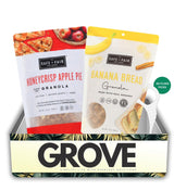 The Safe And Fair Food Company Granola Honeycrisp Apple 12 oz, Granola Banana Bread 12 oz Bundle with Dental Floss - Allergen-Free, Plant-Based