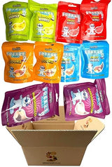 SNACKIFYME Gift Box - 8.8 Ounce Variety Pack of Raindrops Freeze Dried Candy - 10 Pouches of Chewy, Sour, Fruit-Flavored, and Marshmallow Treats