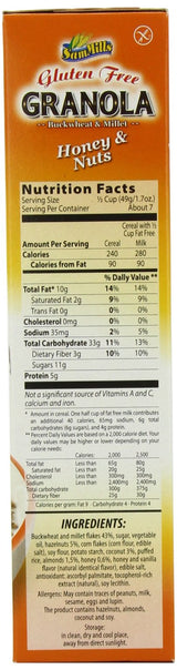 Gluten Free Granola Honey and Nuts 12 Ounces (Case of 6)