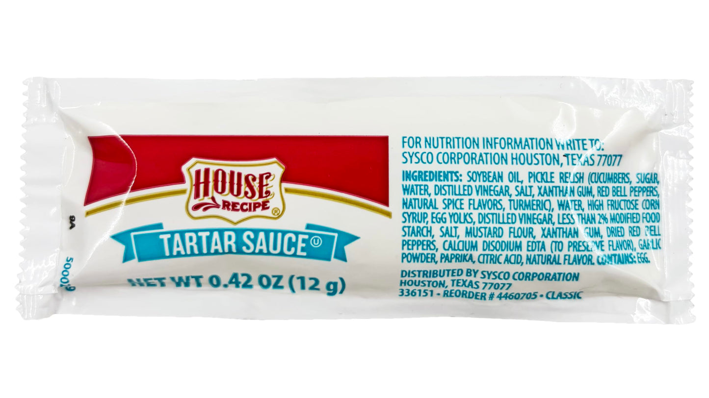 House Recipe Classic Tartar Sauce 12 gram Packets | Takeout Condiment | Kosher | 50 Count