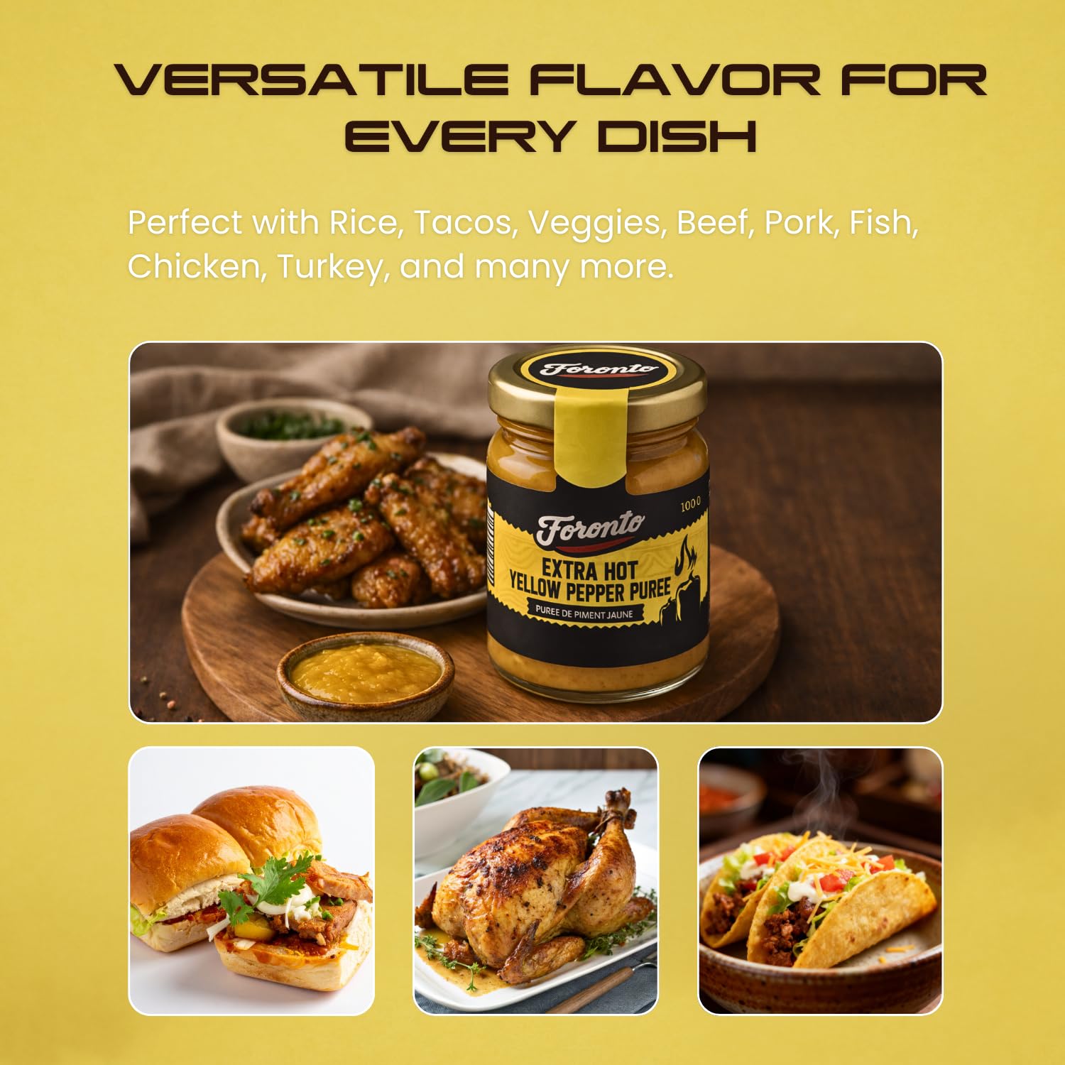 Authentic Taste Africa Pepper Sauces & Purees - Traditional West African Chili Sauce Made with a Variety of Peppers, Ginger & Garlic, Flavor-Packed