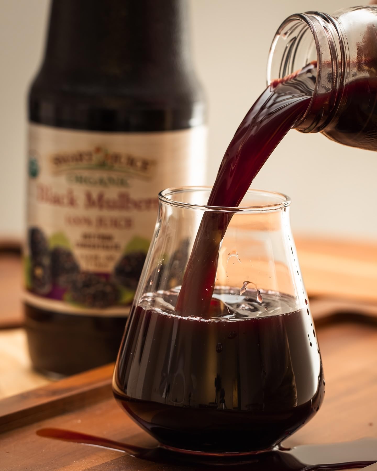 Smart Juice Organic Black Mulberry Juice - 33.8 fl oz (1L) - (case of 6)