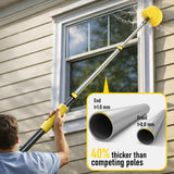 20 Foot High Ceiling Duster Kits with 5-12ft Heavy Duty Extension Pole, High Reach Duster for Cleaning,Microfiber Feather Duster,Cobweb Duster,Ceiling
