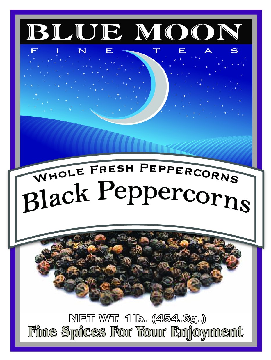 Blue Moon Black Peppercorns 1 Lb, Whole Peppercorns