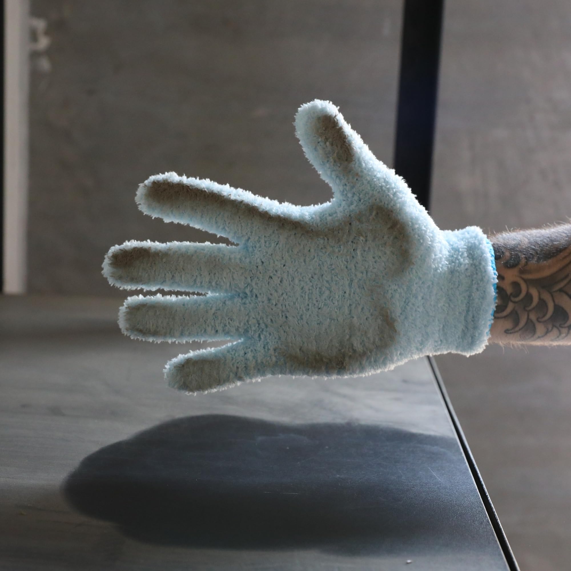 Mossify Microfiber Gloves for Plant Dusting - Reusable & Washable Plants Leaf Cleaning Gloves for Houseplants & Indoor Gardening, Soft & Absorbent