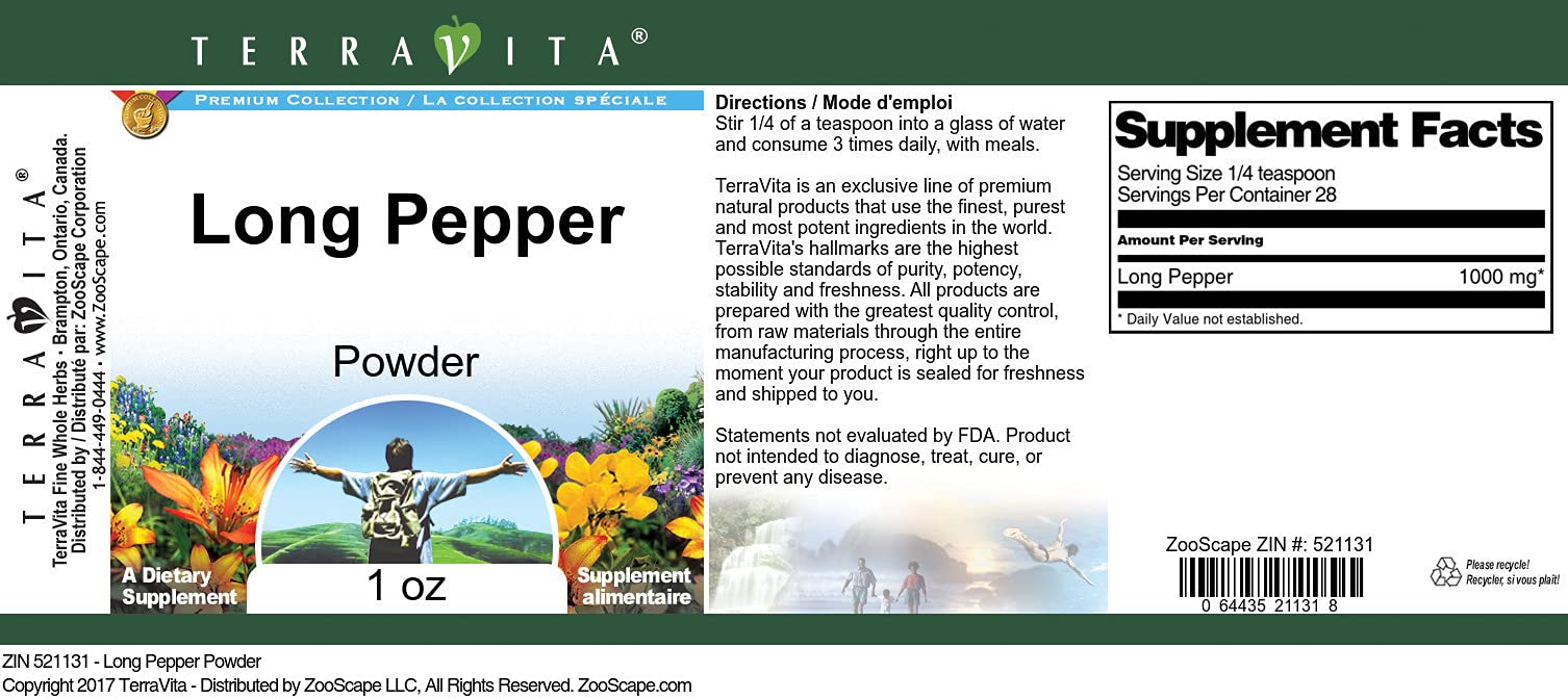 Long Pepper Powder (1 oz, ZIN: 521131) - 3 Pack