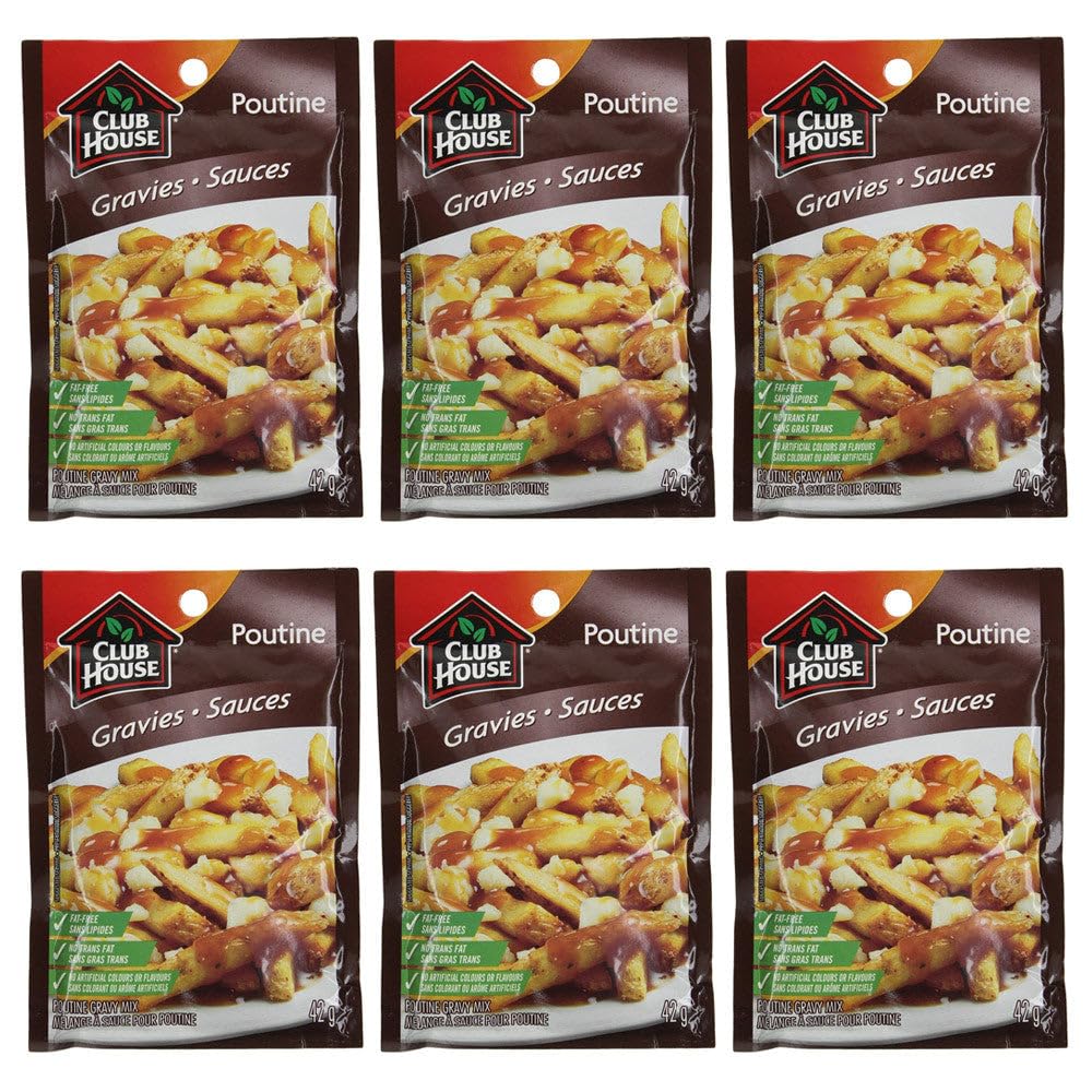 Club House Poutine Gravy Mix 42g/1.5 oz, 6 Pack
