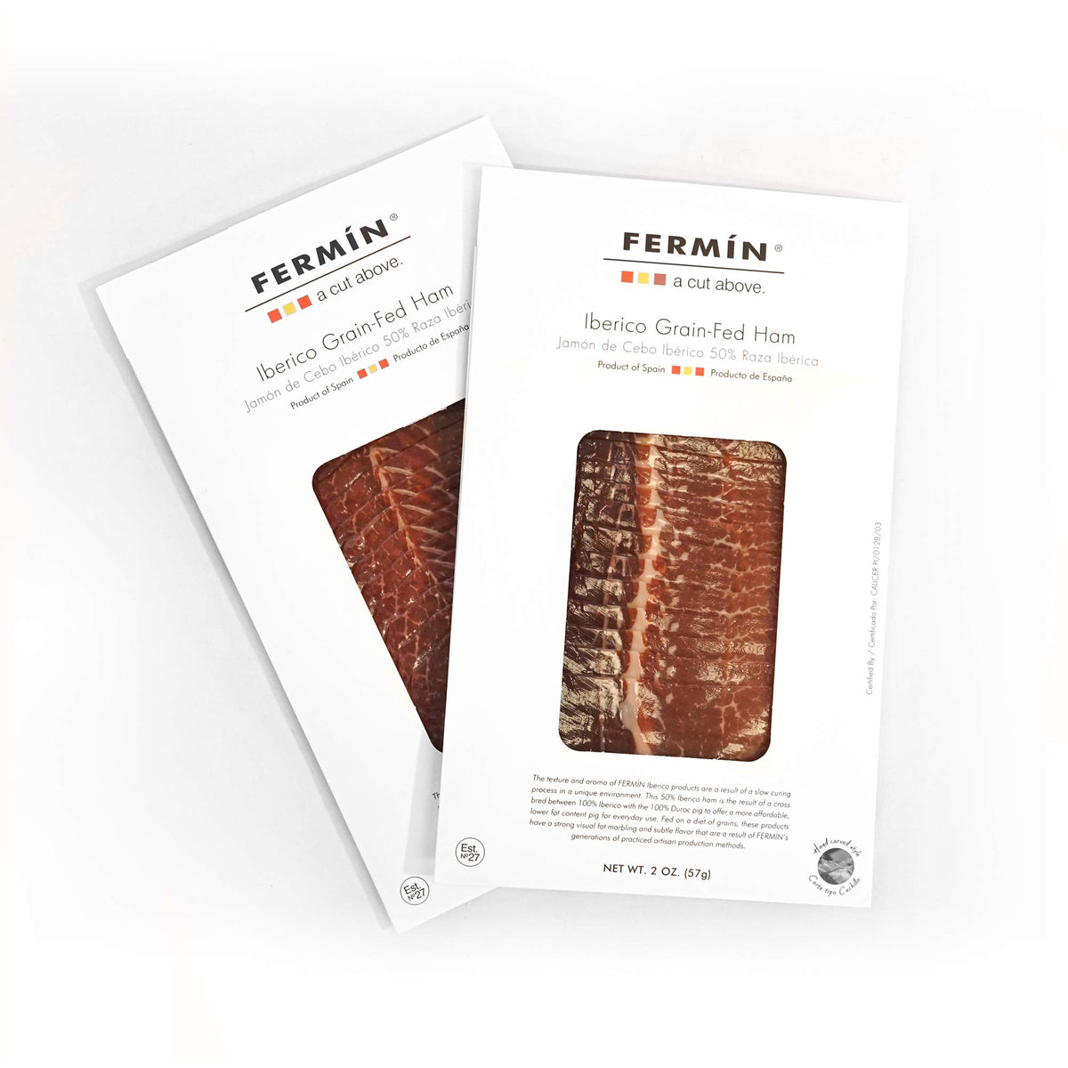 Fermin Jamon Iberico Sliced Ham - 2 oz (Pack of 2) | Authentic Spanish Iberico Ham