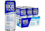 Focus Factor Energy Drink - 12 x 355ml Cans (Original Flavour) - with Focus + Energy - Lightly Carbonated, Sugar Free, Low Calorie with Vitamins B6