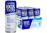 Focus Factor Energy Drink - 12 x 355ml Cans (Original Flavour) - with Focus + Energy - Lightly Carbonated, Sugar Free, Low Calorie with Vitamins B6