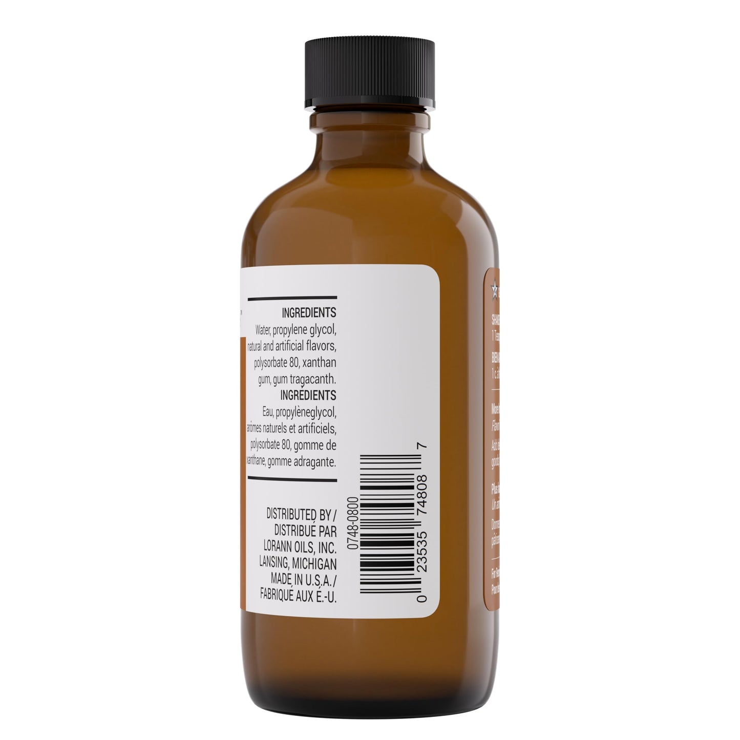 LorAnn Almond Bakery Emulsion, 4 oz - Intense Almond Flavor Extract for Baking, Cookies, Bars, Frosting, Ice Cream, Pies, Smoothies and Beverage