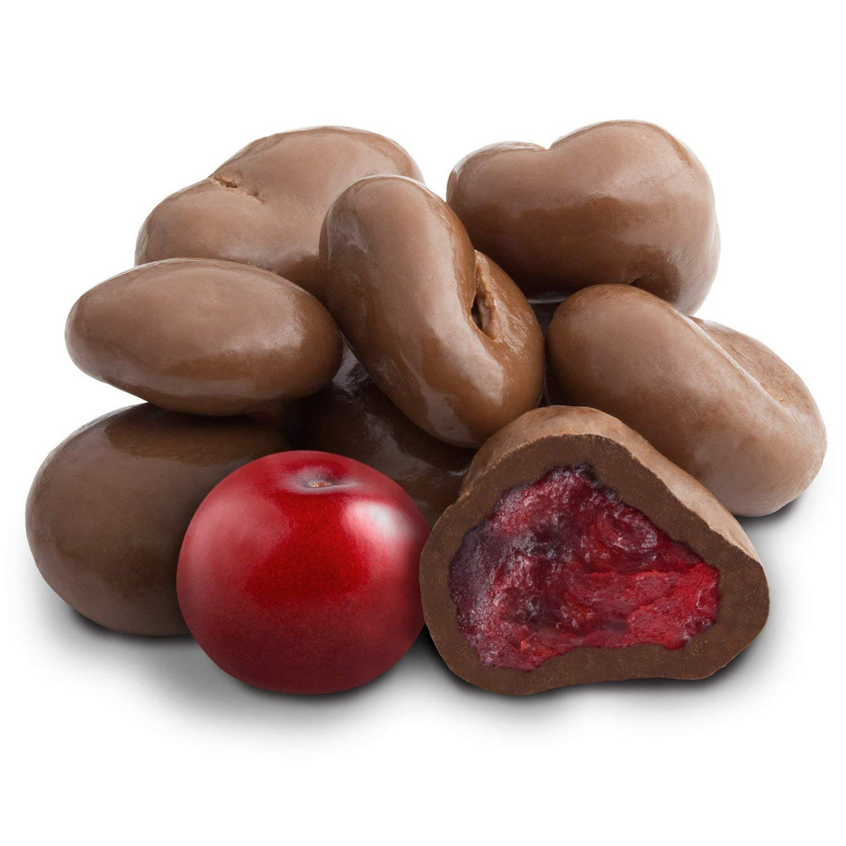 Dulcefina chocolate and Sweets, Milk Chocolate Dried Cranberries (2 Lbs)