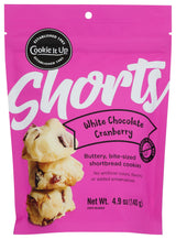 COOKIE IT UP White Chocolate Cranberry Shortbread Cookies, 140 GR
