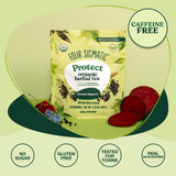 Four Sigmatic Protect Organic Herbal Tea | Immunity Tea w/Chaga & Adaptogens | Organic Chaga Tea w/Antioxidant-Rich Cherry, Elderberry & Blueberry |