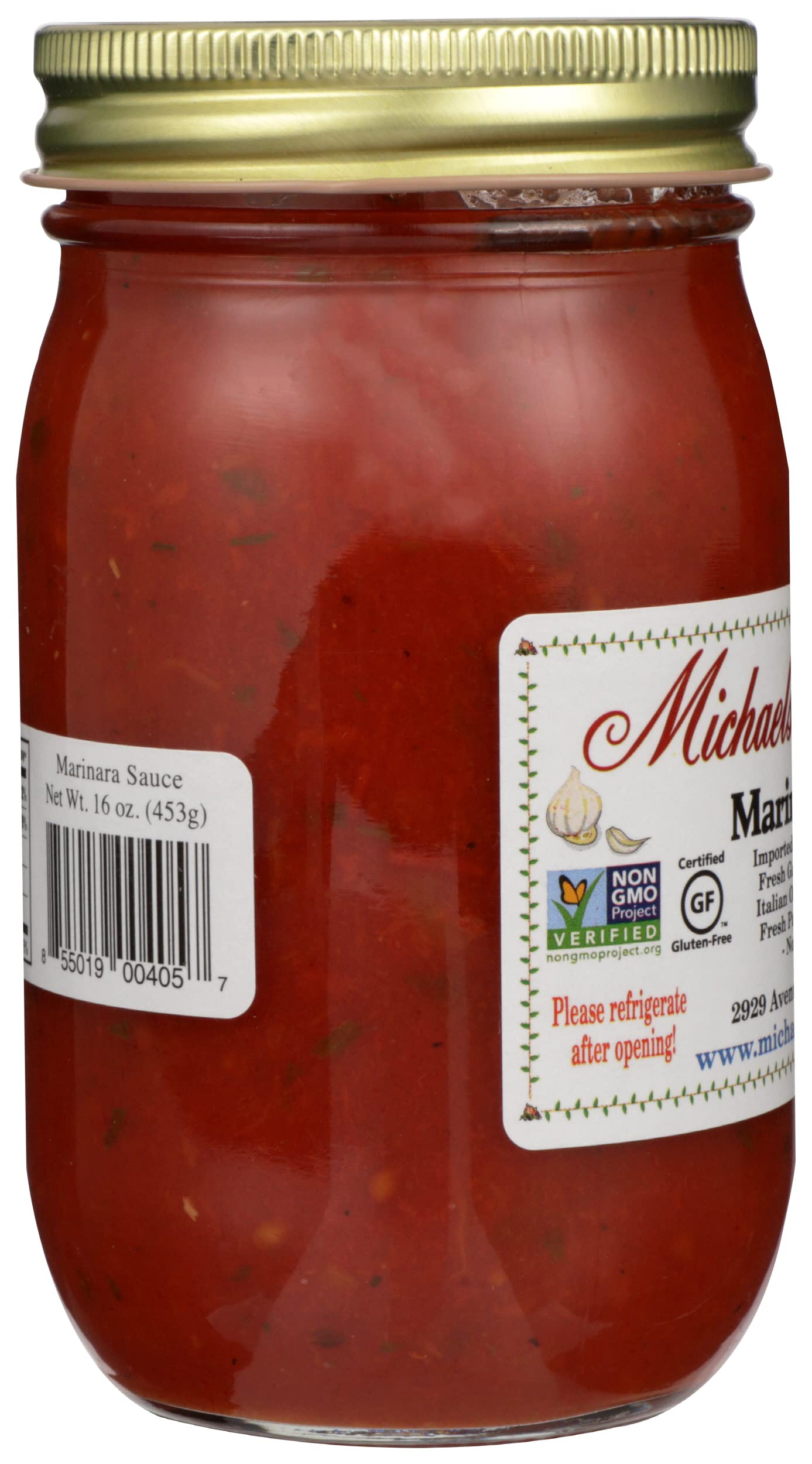 Michaels Of Bro, Michaels Marinara Sauce, 16 Ounce