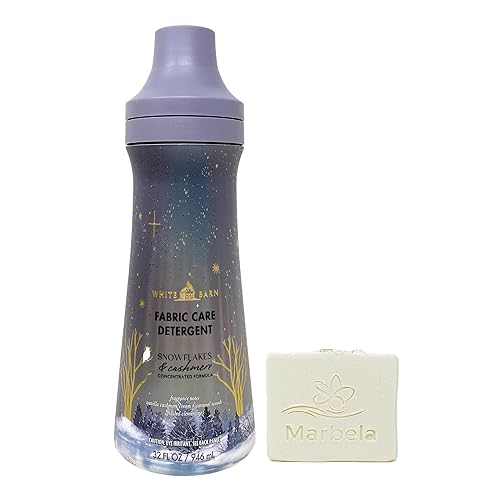 Bath & Body Works Snowflakes & Cashmere Fabric Care Detergent with a Natural Oats Bar Soap