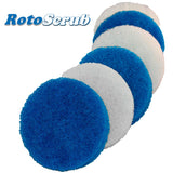 RotoScrub 6 Pack Multi-Purpose Scrub Pad Replacement Kit for use with RotoScrub Drill Accessories