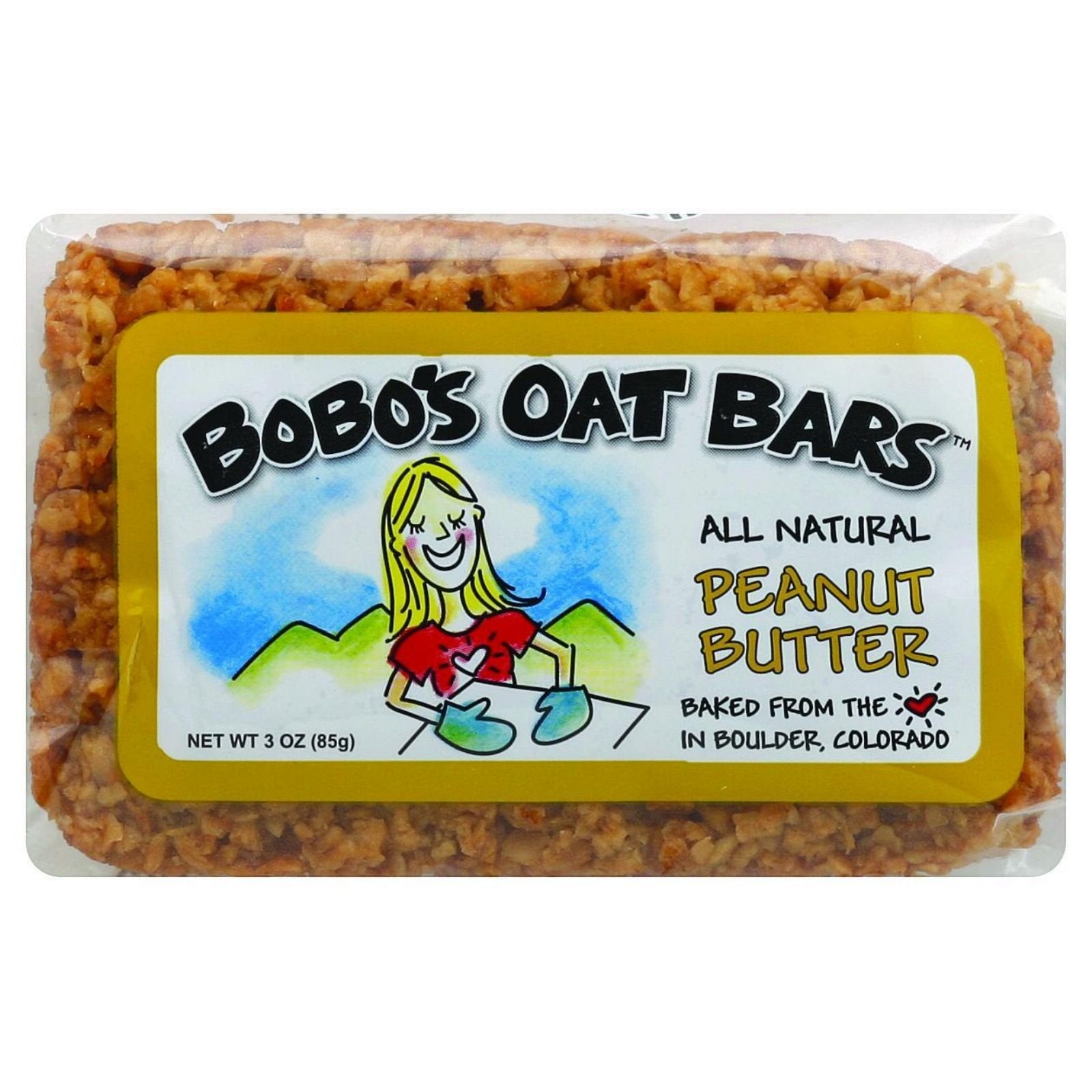 Bobo's Oat Bars - All Natural - Peanut Butter - 3 oz Bars - Case of 12