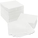 Prestee Linen Feel Guest Towels - Paper Hand Towels - Cocktail Napkins - 5inch Folded / 9.5inch Unfolded - 200 count - Soft and Absorbent Disposable