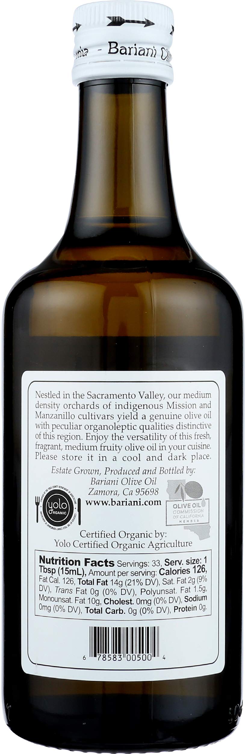 BARIANI Extra Virgin Olive Oil, 16.9 OZ