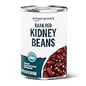 Amazon Grocery, Canned Dark Red Kidney Beans, 15.5 Oz