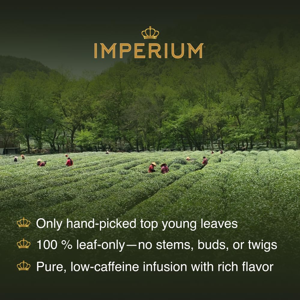 Imperium Spring Jasmine Green Tea Loose Leaf (4oz), Hand-Picked Premium Quality, Brews 100 Cups, Naturally Refreshing and Relaxation Beverage