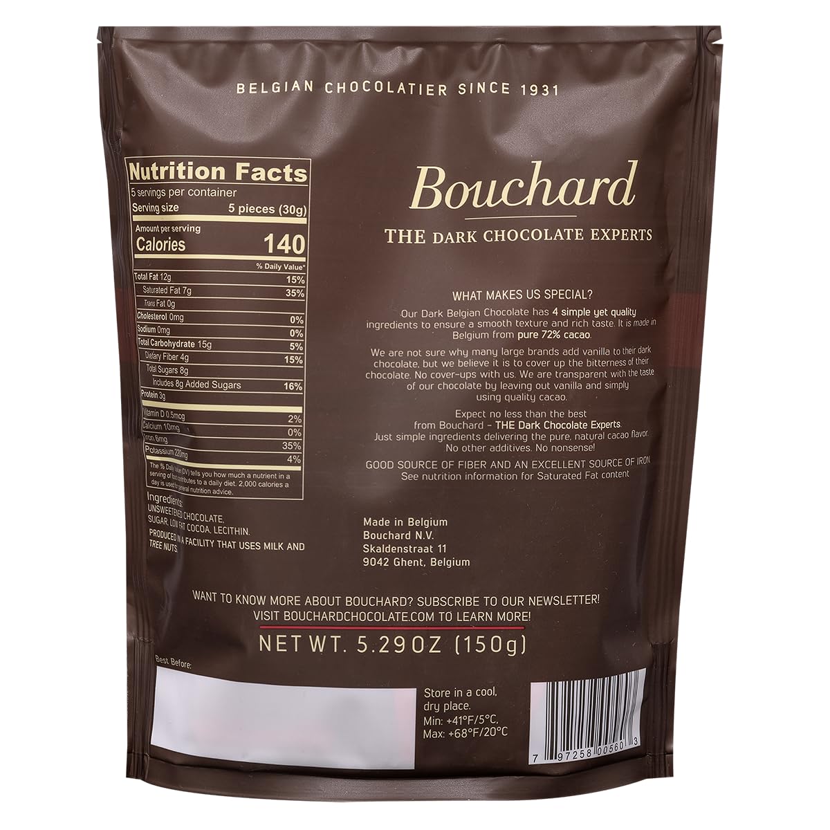 Bouchard Chocolate Mini Bags (4 Pack, Variety)