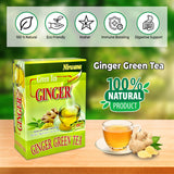 Green Ginger Tea - Refreshing Blend of Green Tea and Ginger with a Hint of Lemon | Antioxidant-Rich, Naturally Energizing Herbal Tea | Perfect