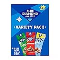 Blue Diamond Almonds Snack Nut Variety Pack for Kids, Office, School, On-the-go, 0.75 oz Gluten Free Individual Packs, Wasabi & Soy Sauce, Lightly
