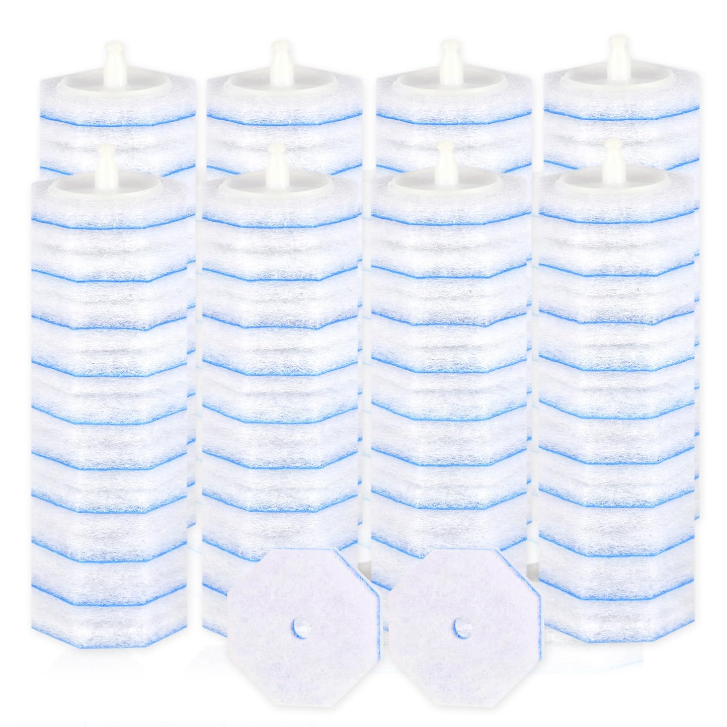 80 Count Disposable Toilet Wand Refills for Toilet Wand, 5X Cleaning Power Scrubber Refill, Bathroom Cleaning Supplies, No Falling Apart, Fresh