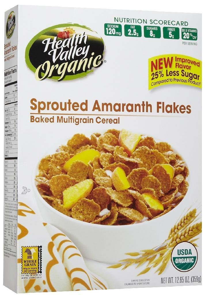 Health Valley Organic Amaranth Flakes Cereal, 12.65 oz