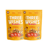 Three Wishes Granola - 13g of Protein & 4g of Sugar - Healthy Breakfast & On-the-Go Snack - Vegan, Kosher, & Grain-Free (8 Ounce Bags, Pack of 2)