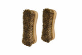 Naturolic All-Natural Wooden Scrub Brush Set | Wooden Handle | Palmyra Bristle Brush for Cleaning | Eco Friendly Cleaning Products | Scrub Brush Set