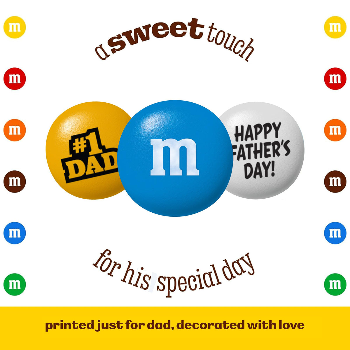 M&M'S Father's Day Milk Chocolate Candy Gift Jar, 12.7 oz
