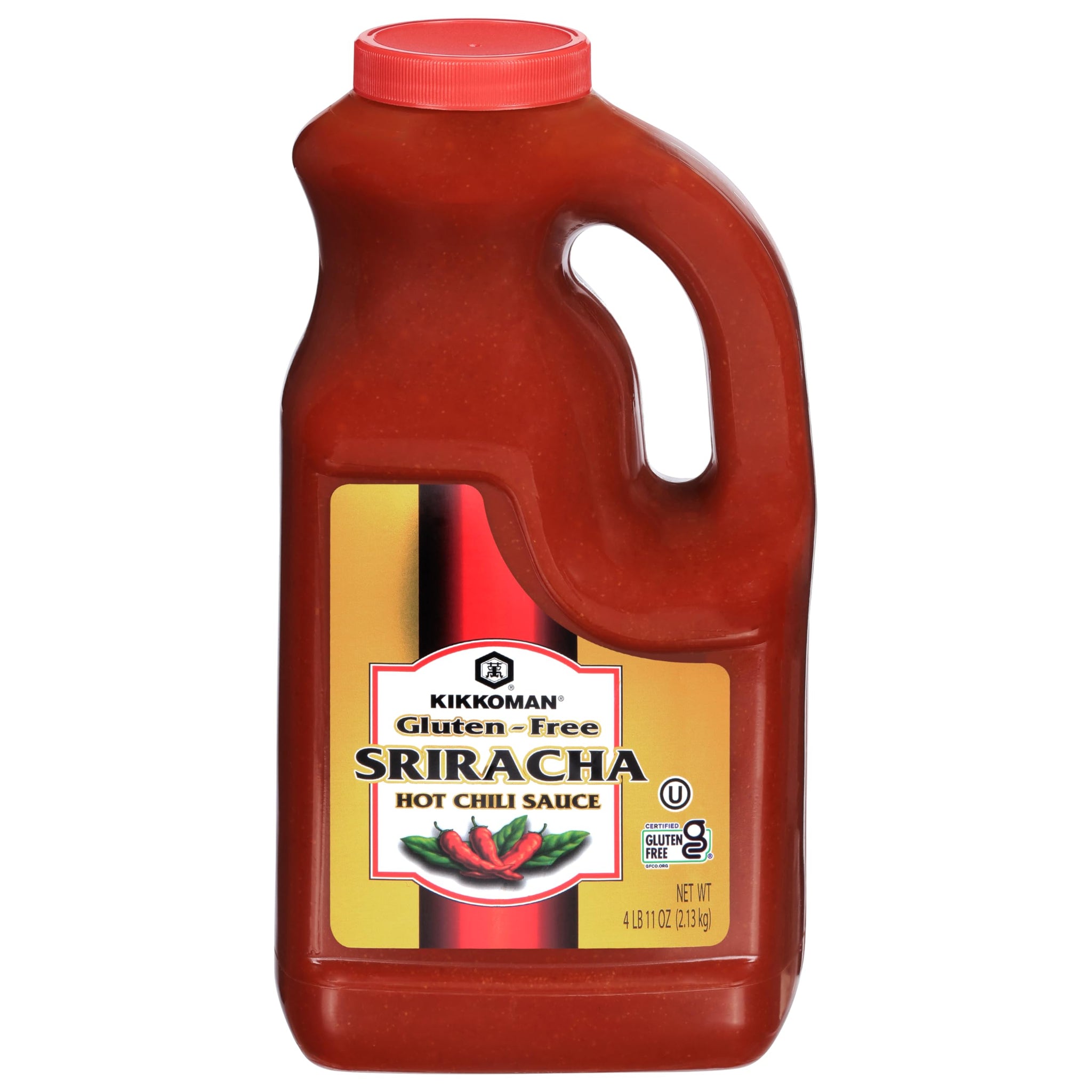 Kikkoman Gluten-Free Sriracha Hot Chili Sauce, Asian-Style Hot Sauce - Great for Sandwiches, Wraps, Pasta, Noodles, Sushi, Poke - with No Artificial