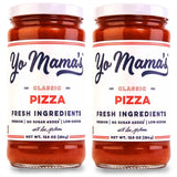 Yo Mama's Foods Keto Classic Pizza Sauce - Pack of (2) - Vegan, No Sugar Added, Low Carb, Low Sodium, Gluten Free, Paleo, and Made with Fresh Non-GMO