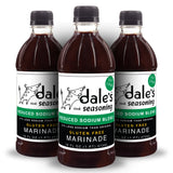 Steak Seasoning By Dale's, Reduced Sodium Blend, No Cholesterol | Delicious on All Meats, Fish | 16 oz Bottle (3 Pack) | No Long Marinating, Savory