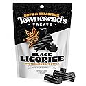 Townesend’s Treats Soft & Chewy Black Licorice Candy Bites (1 Pack) - Australian Style Thick Gourmet Licorice - Rich Bold Flavor, Pillowy Texture
