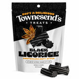 Townesend’s Treats Soft & Chewy Black Licorice Candy Bites (1 Pack) - Australian Style Thick Gourmet Licorice - Rich Bold Flavor, Pillowy Texture