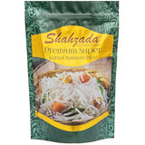 Shahzada Premium Super Kernal Basmati Rice (02 Lbs.) Aromatic Basmati, AGED, Flavorful, Slender |Non-Sticky Grain for Delicious Dining Experience, Non-GMO, Vegan, Gluten Free, Soy Free, No Cholesterol, Resealable Zip-Lock Bag | 02 Pound Packing