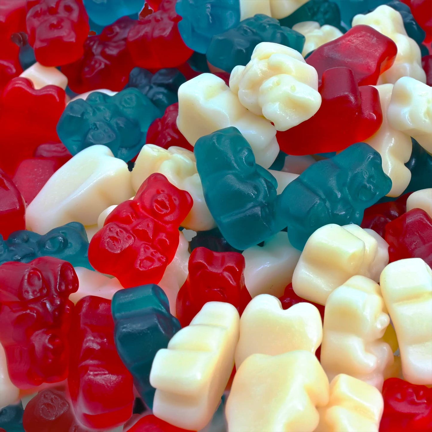 Candy Retailer Gummi Red White Blue Freedom Gummy Bears 2 Lbs