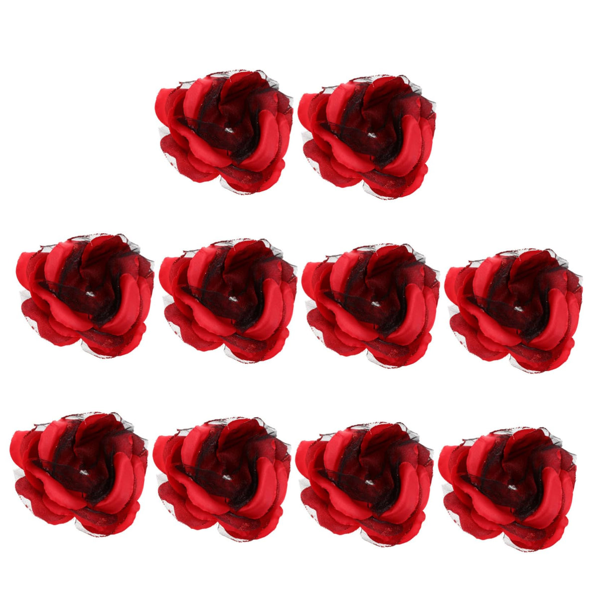 SOLUSTRE 10Pcs Random Color Rose Petal Candy Wrappers Elegant Chocolate Wrapping for Weddings Parties Events Beautiful Floral Design for Sweet Treats