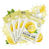HAPPY ECO Xylitol Gum 4 Pack (56 Pieces) - Sugar Free, Plastic Free, Natural Chewing Gum and Vitamin Gum with Vitamins A,B6,C&D, Boost Gum, Aspartame