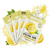 HAPPY ECO Xylitol Gum 4 Pack (56 Pieces) - Sugar Free, Plastic Free, Natural Chewing Gum and Vitamin Gum with Vitamins A,B6,C&D, Boost Gum, Aspartame