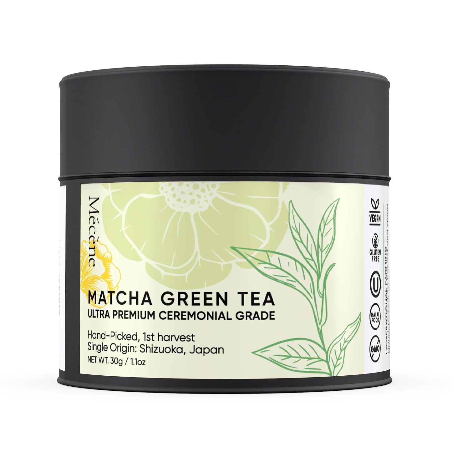 Limited Release & Nitrogen Sealed -- Harvest Organic Japanese Matcha Green Tea Powder - Hand-Picked, 1st Harvest, Ceremonial Grade Matcha, Stone