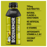 BODYARMOR Sports Drink, Pineapple Coconut, Electrolyte Drink Hydration, 16 Fl Oz Bottles (12 Pack), Flavored Coconut Water with B Vitamins