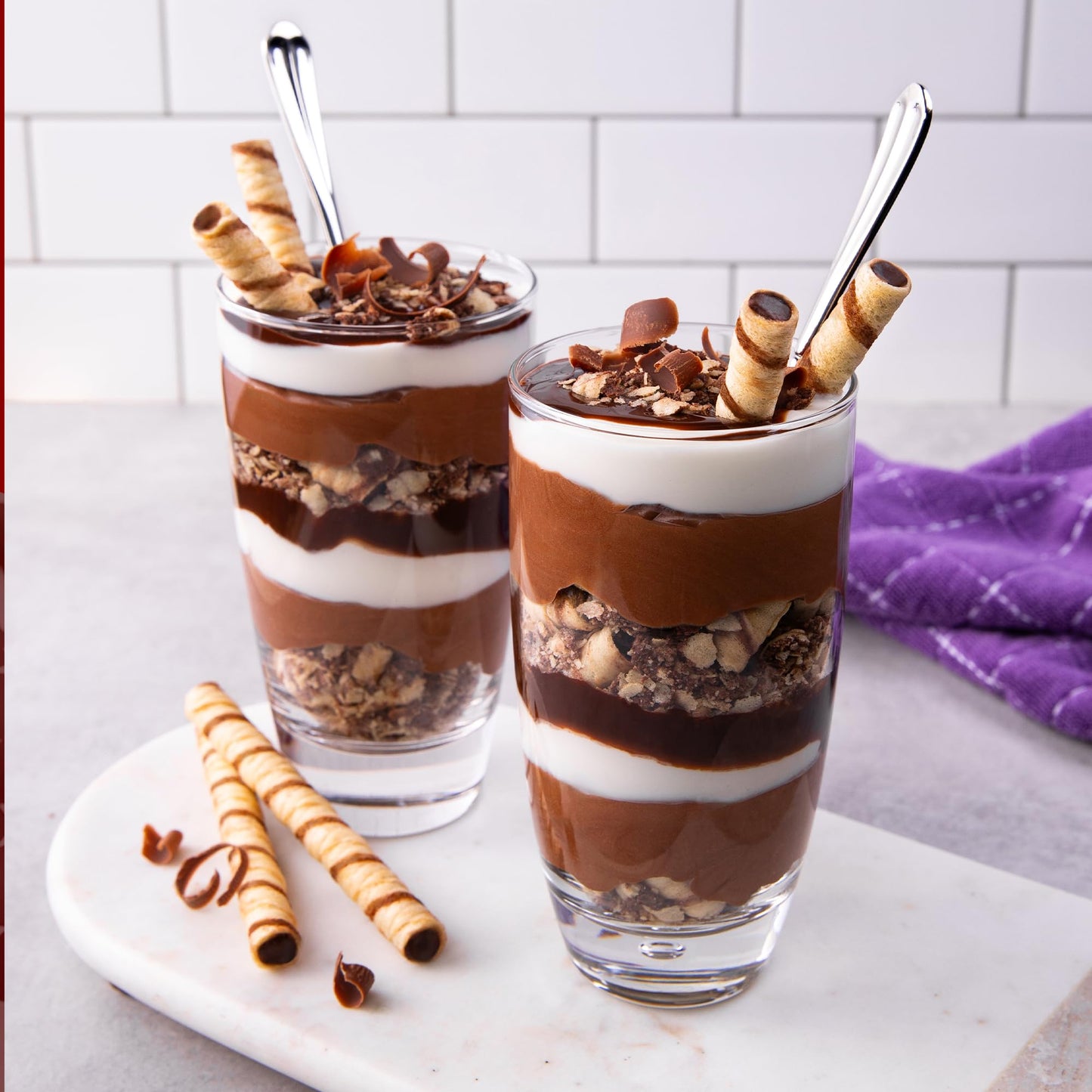 Pirouline Rolled Wafers - Dark Chocolate - Rolled Wafer Sticks, Crème Filled Wafers, Rolled Cookies for Coffee, Tea, Ice Cream, Snacks, Parties